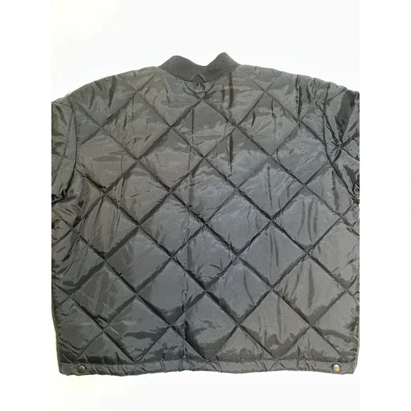 5.11 Tactical Quilted Bomber Jacket Mens Size XL Black Insulated Zip - Picture 7 of 8